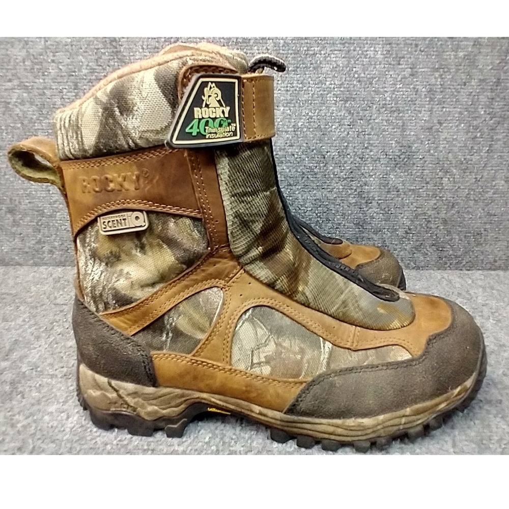 Rocky ProHunter 9351 Mens 10 M Camo Waterproof 400g Thinsulate Hunting Boots